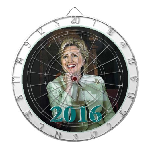 Hillary 2016 dartbord (Voorkant)