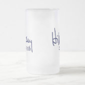 Hillary 2016 Handtekening Matglas Bierpul (Center)