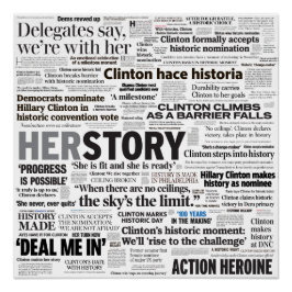Hillary 2016 Historic Headline Collage Poster Perfect Poster