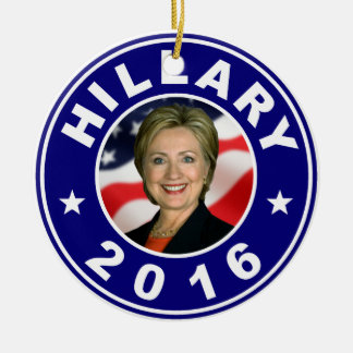 Hillary 2016 keramisch ornament