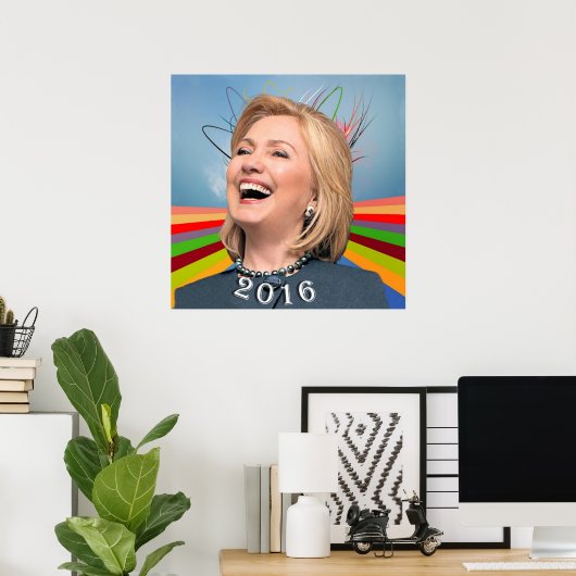 Hillary 2016 poster (Thuiskantoor)