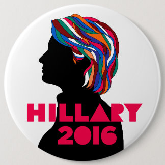 Hillary 2016 Retro Design Button (kolossal 6 inch)
