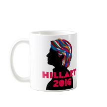 Hillary 2016 : Rétro tasse de café de conception