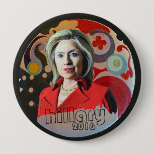 hillary 2016 ronde button 4,0 cm