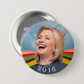 Hillary 2016 ronde button 7,6 cm (Voorkant /achterkant)