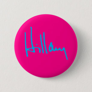 "Hillary" 2,25 inch Ronde Button 5,7 Cm
