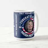 Hillary a remporté l'élection ! Tasse de (Devant droit)
