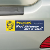 Hillary/Benghazi 1 Bumpersticker (Op auto)