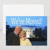 Hillary & Bill Nieuw adres Kerstkaart (Voorkant / Achterkant)