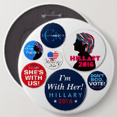 Hillary Campaign Super Button 2016 (Voorkant /achterkant)