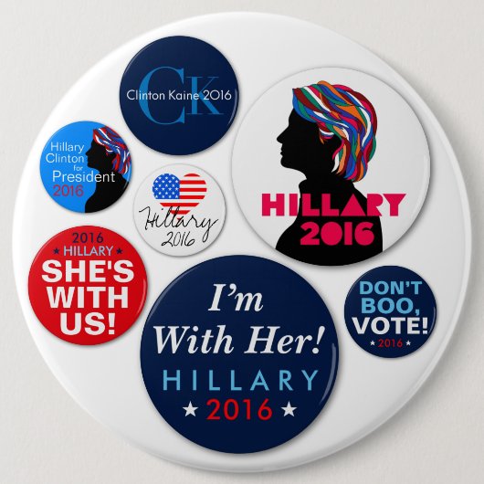 Hillary Campaign Super Button 2016 (Voorkant)