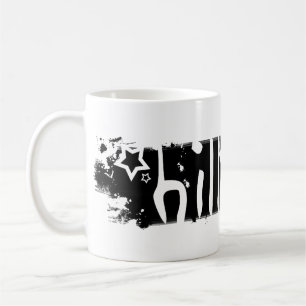 Hillary Clinton 08, uitgekrabd. Koffiemok