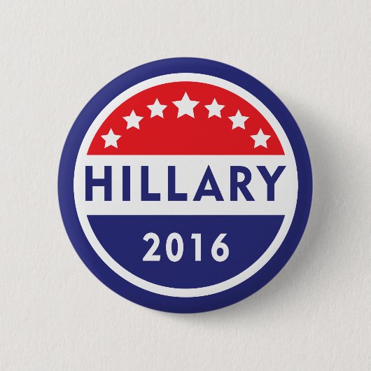 Hillary Clinton 16 Button (Voorkant)