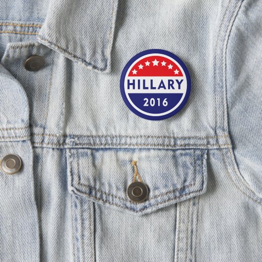 Hillary Clinton 16 Button (In situ)