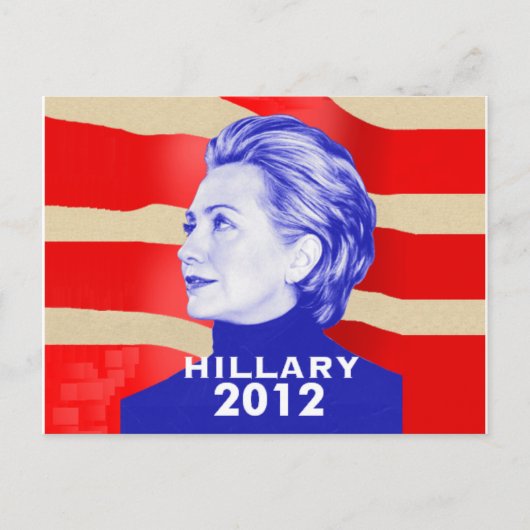 Hillary Clinton 2012 Briefkaart (Voorkant)