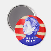 Hillary Clinton 2012 magneet (Voorkant / Achterkant)