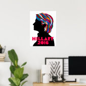 Hillary Clinton 2016 Affiche rétro de la campagne  (Bureau à domicile)