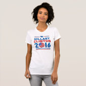 Hillary Clinton 2016 Bella Canvas Fijne Jersey T-shirt (Voorkant volledig)