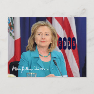 Hillary Clinton 2016 Briefkaart