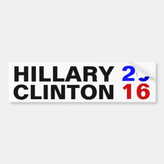 HILLARY CLINTON 2016 BUMPERSTICKER