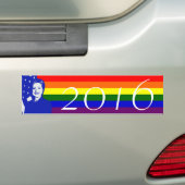 Hillary Clinton 2016 Bumpersticker (Op auto)