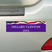 Hillary Clinton 2016 Bumpersticker (Op auto)