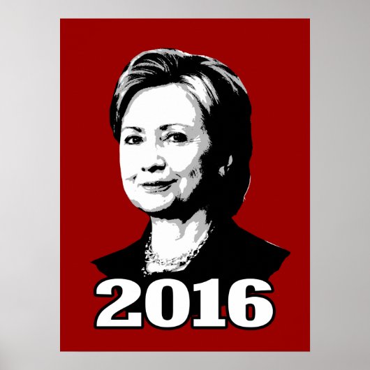 HILLARY CLINTON 2016 Candidate Poster (Voorkant)