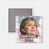Hillary Clinton 2016 Magneet (Voorkant / Achterkant)