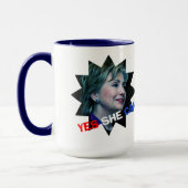 Hillary Clinton 2016 - Oui, elle peut - Mug (Gauche)