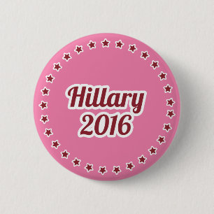 Hillary Clinton 2016 Roze 2.25-inch Pinback Button