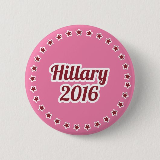 Hillary Clinton 2016 Roze 2.25-inch Pinback Button (Voorkant)