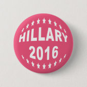 Hillary Clinton 2016 Roze 2.25-inch Pinback Button (Voorkant)