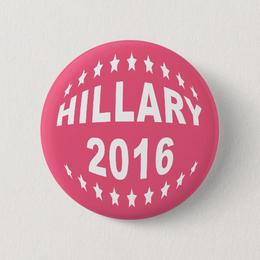 Hillary Clinton 2016 Roze 2.25-inch Pinback Button (Voorkant)