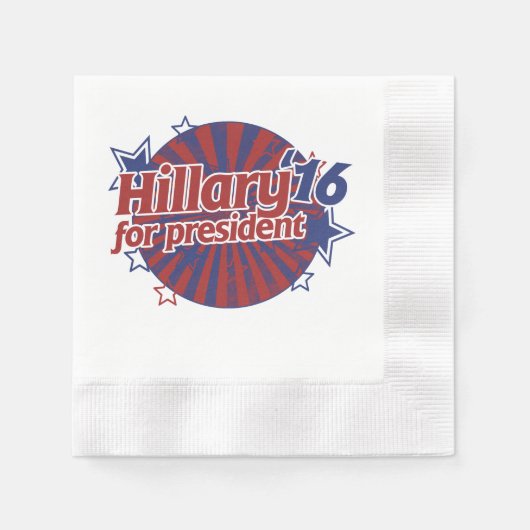 Hillary Clinton 2016 Servetten (Voorkant)