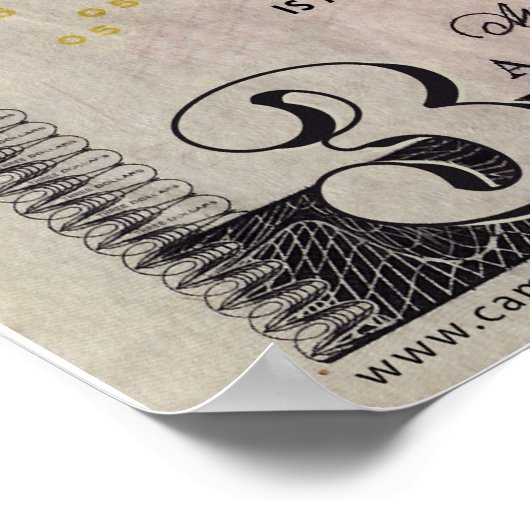 Hillary Clinton 3 $ Poster de Bill (Coin)