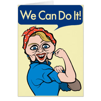 Hillary Clinton als Rosie de Riveter