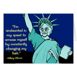 Hillary Clinton als vrijheidsbeeld