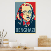 Hillary Clinton "Benghazi" Obama Parody Poster (Keuken)