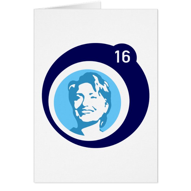 Hillary Clinton Blue Bubble (Voorkant)