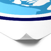 Hillary Clinton Blue Bubble Poster (Hoek)