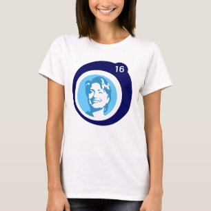 Hillary Clinton Blue Bubble T-shirt
