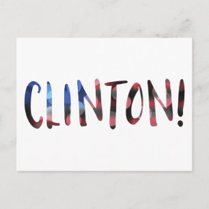 Hillary Clinton bokeh Briefkaart