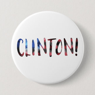 Hillary Clinton bokeh Ronde Button 7,6 Cm