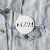 Hillary Clinton bokeh Ronde Button 7,6 Cm (In situ)