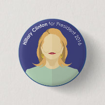 Hillary Clinton Button presidentsverkiezingen 2016