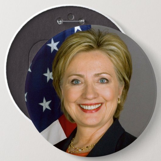 Hillary Clinton Button van grote grootte (Voorkant /achterkant)