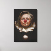 Hillary Clinton Clown door Tony Pro Canvas Afdruk (Voorkant)