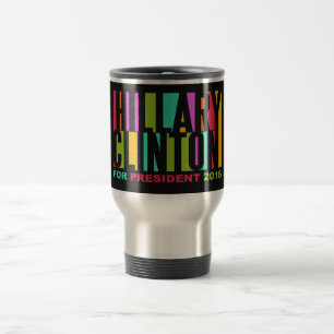 Hillary Clinton colorée 2016 tasses faites sur