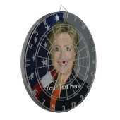 Hillary Clinton Custom Metal Cage Dartboard Dartbord (Voorkant Links)