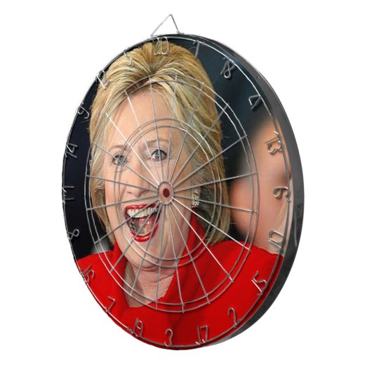 Hillary Clinton Dartbord (Voorkant Rechts)